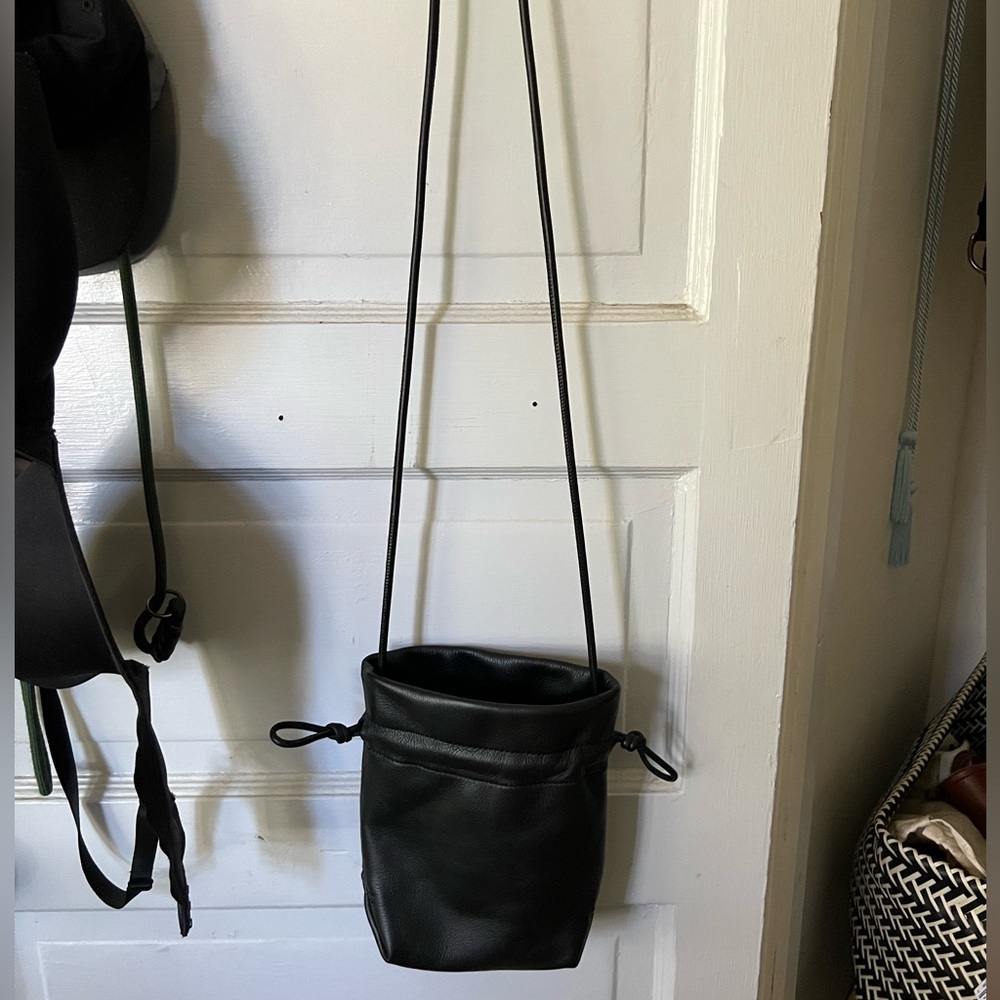 J Crew Small Leather Bucket Bag